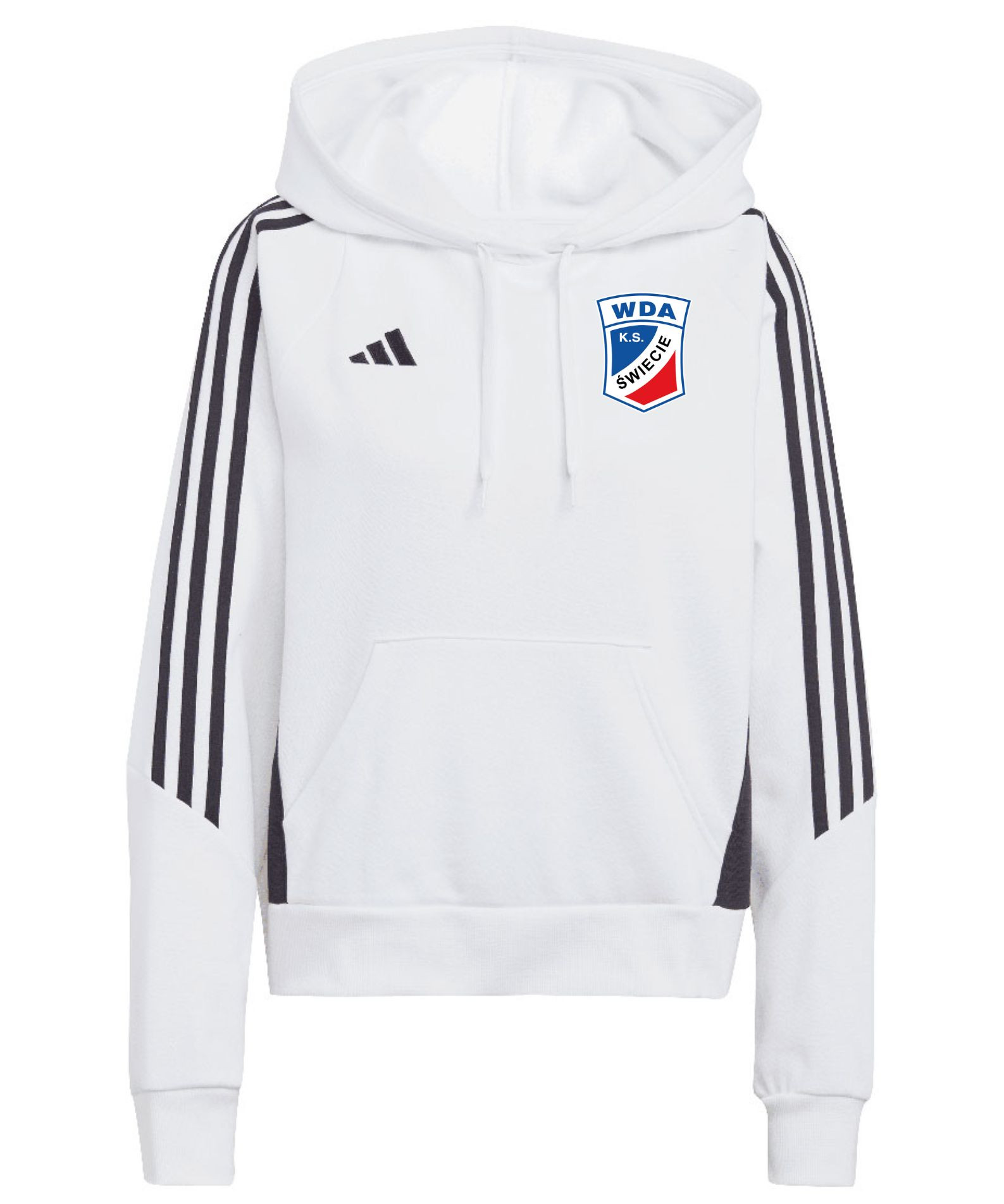 Bluza z kapturem adidas Wda Świecie biała - damska