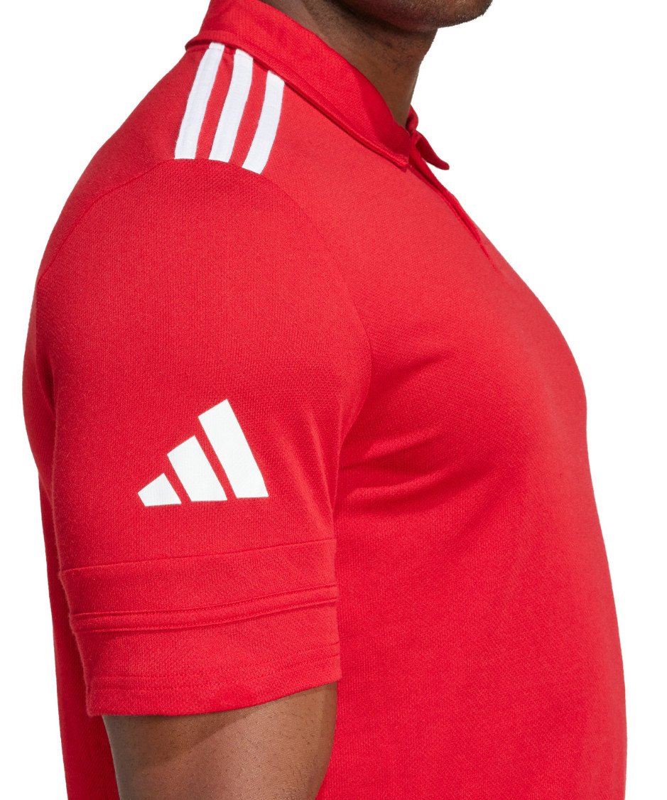 Koszulka polo wyjściowa adidas Wda Świecie czerwona - dziecięca/męska