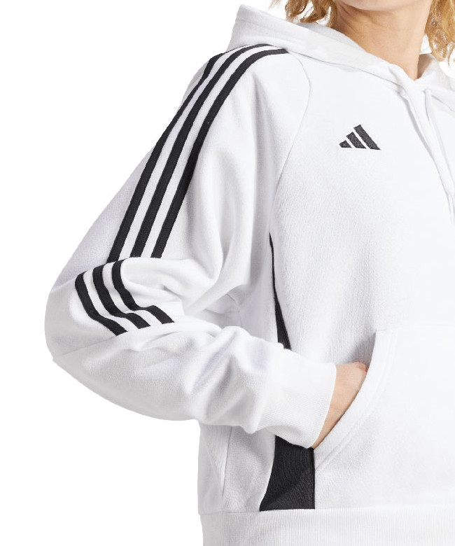 Bluza z kapturem adidas Wda Świecie biała - damska