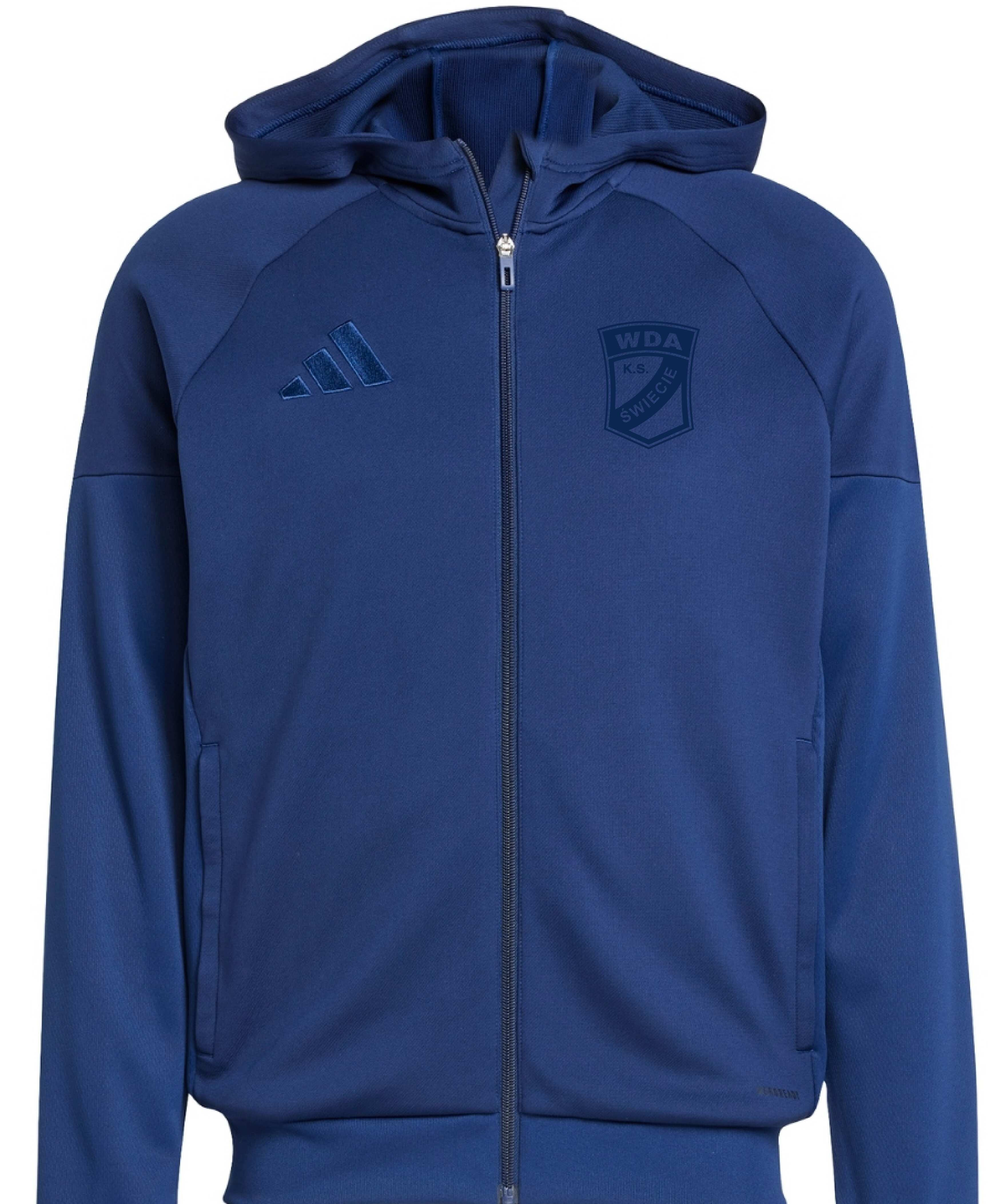 Bluza adidas Wda Świecie Full-Zip Hoodie granatowa - dziecięca/męska