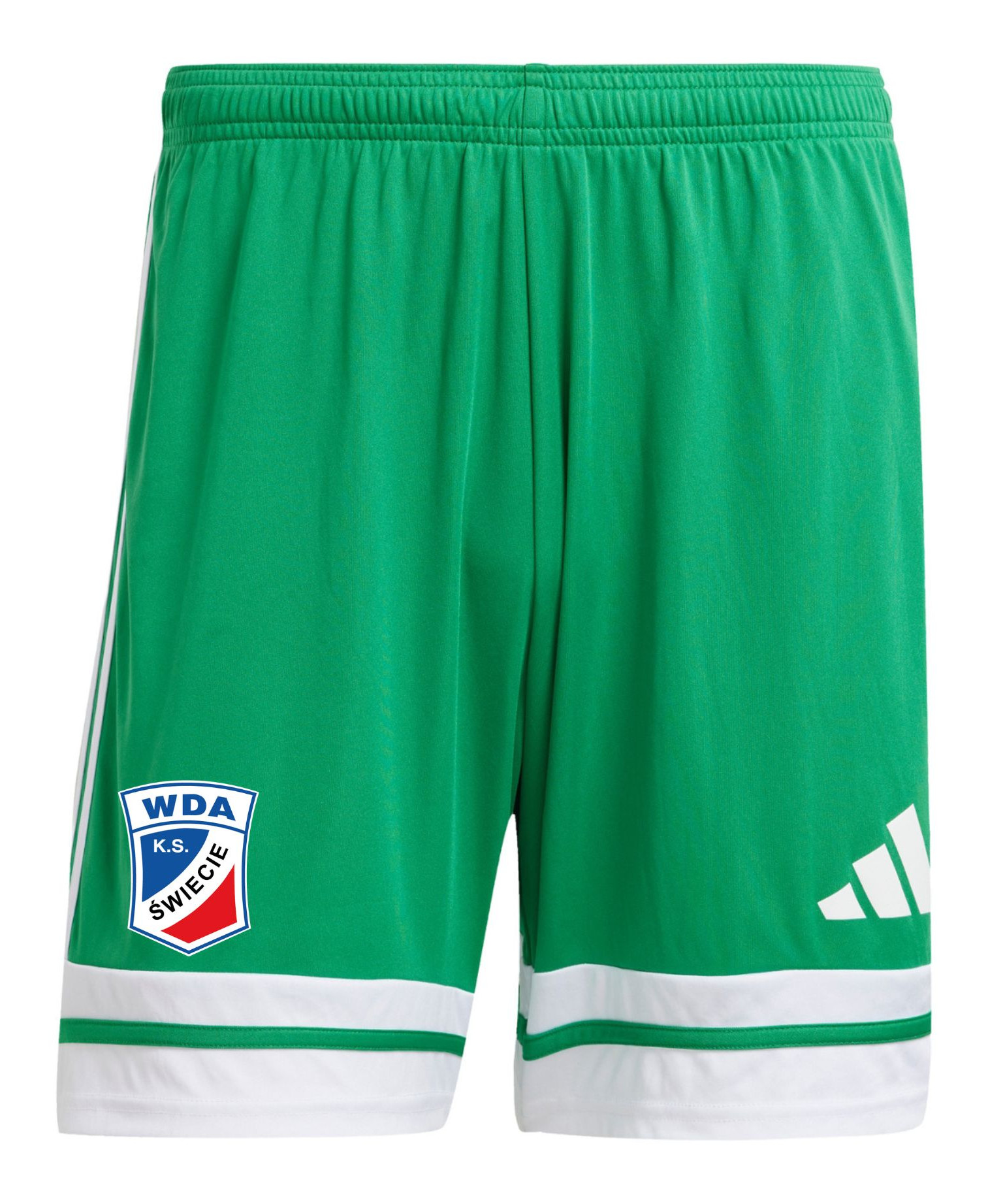 Spodenki meczowe adidas Wda Świecie bramkarskie trzecie zielone - dziecięce/męski