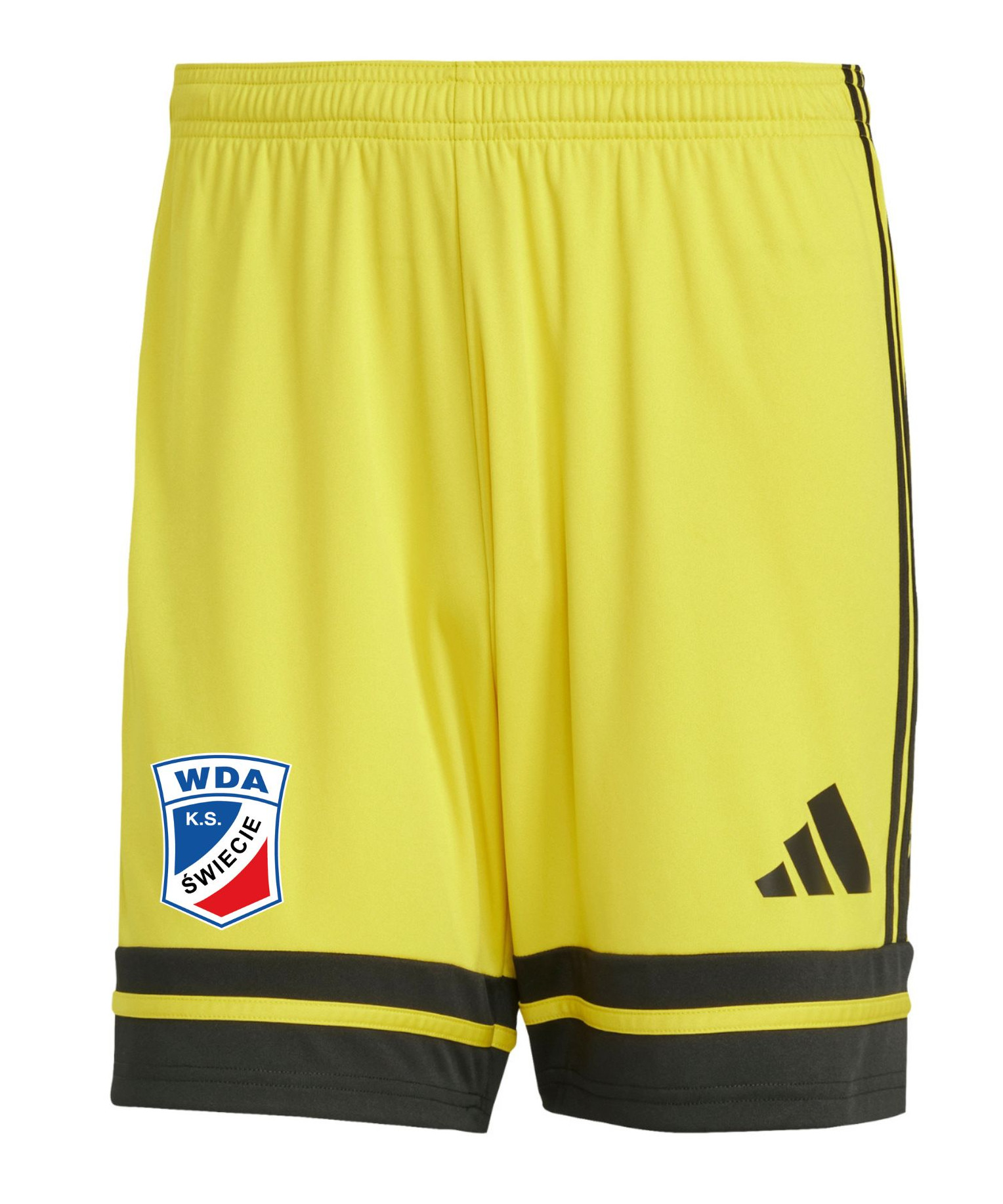 Spodenki meczowe adidas Wda Świecie bramkarskie wyjazdowe żółte - dziecięce/męski
