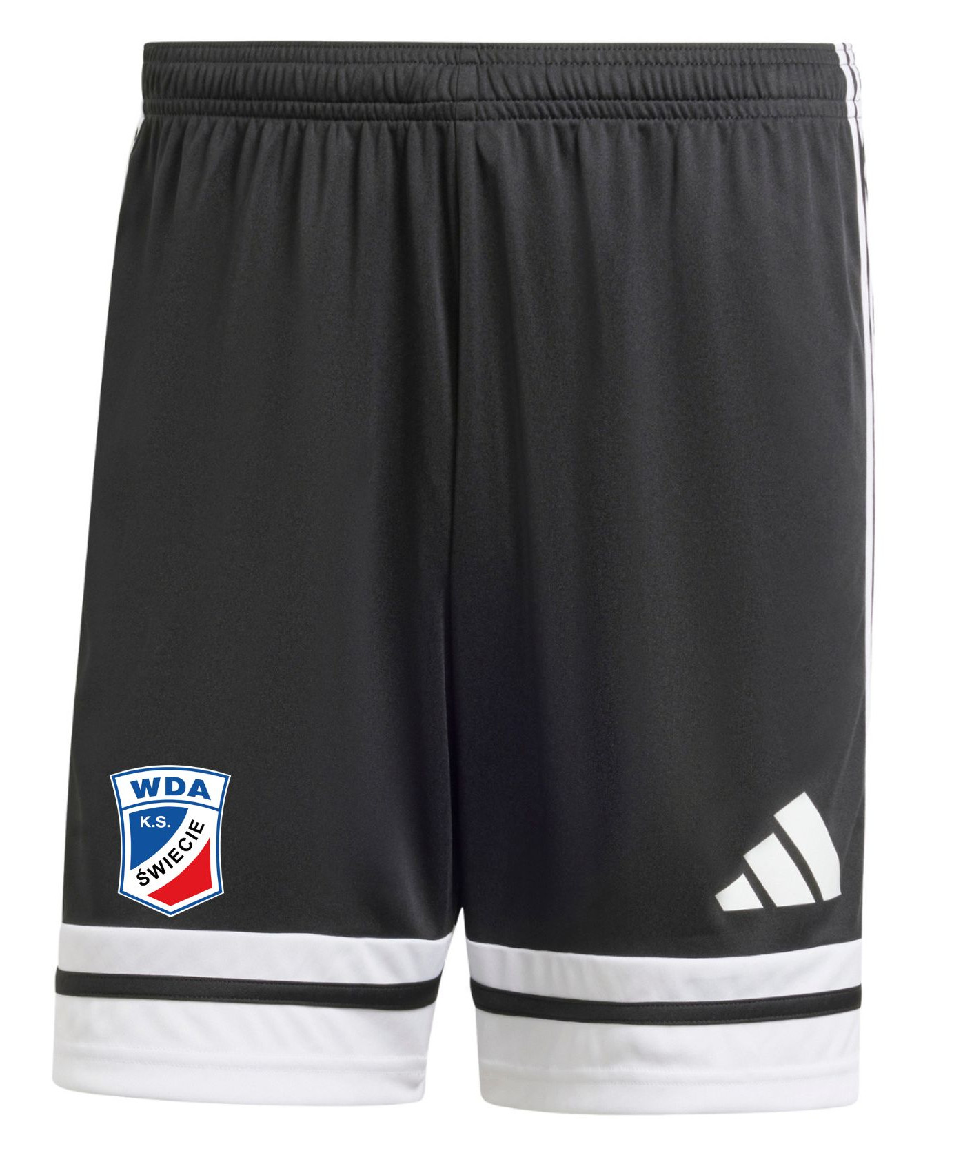 Spodenki adidas meczowe Wda Świecie bramkarskie domowe czarne - dziecięce/męski